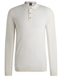 BOSS - Lancione Long-Sleeve Polo - Lyst