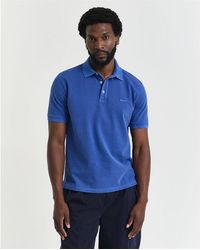 GANT - Sunfaded Piqué Polo Shirt - Lyst