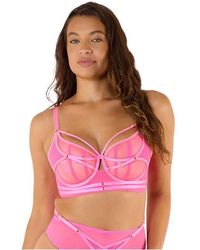 Playful Promises - Eddie Neon Crossover Balconette Bra - Lyst