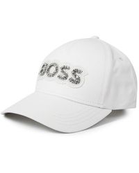 BOSS - Lilyan Diamante Baseball Cap - Lyst