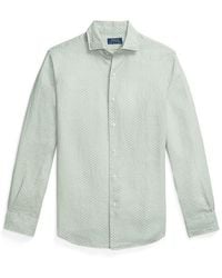 Polo Ralph Lauren - Custom Fit Mallet-Print Linen Shirt - Lyst
