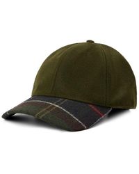 Barbour - Roker Wool Mix Tartan Visor Cap - Lyst