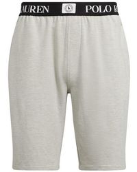 Polo Ralph Lauren - Puck Logo Jersey Jogger Shorts - Lyst