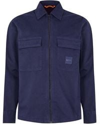 BOSS - Lovel-Zip 15 M Zip Overshirt - Lyst