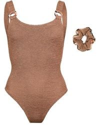 BURBERRY X HUNZA G - X Hunza G Domino Swimsuit - Lyst