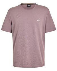 BOSS - Bodywear Mix & Match Short Sleeve T-Shirt With Logo Detail - Lyst