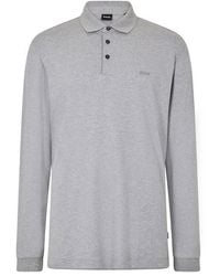 BOSS - Pado 30 Long-Sleeve Polo Shirt - Lyst