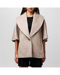 Max Mara - Cashmere Cape Oversized Fit Hybrid Jacket - Lyst