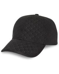 Calvin Klein - Emblem Print Leather Patch Baseball Cap - Lyst