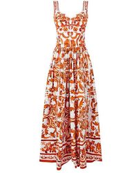 Dolce & Gabbana - Dg Midi Dress Ld63 - Lyst