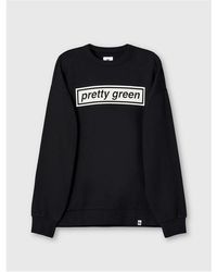 Pretty Green - Box Print Sweatshirt - Lyst
