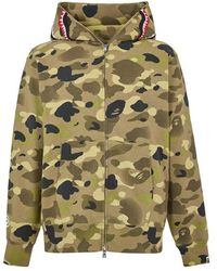 A Bathing Ape - Bape Camo Shrk Zp Hd Sn54 - Lyst