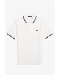 Fred Perry - Short Sleeve Twin Tipped Polo Shirt - Lyst