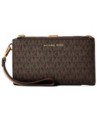 MICHAEL Michael Kors - Double Zip Wristlet Wallet On Chain - Lyst