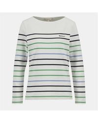 Barbour - Hawkins Striped Long Sleeved Top - Lyst