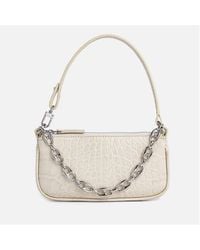 BY FAR - Mini Rachel Croco Bag - Lyst