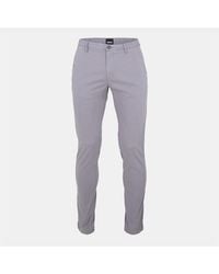 BOSS - Straight Leg Trousers - Lyst