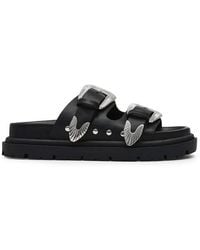 Steve Madden - Outcast Adjustable Lightweight Flatform Sandals - Lyst