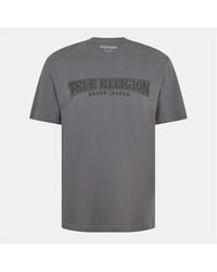 TRUE RELIGION - Painted Horseshoe Relaxed Tee - Lyst