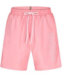 BOSS - Swim Shorts With Logo Detail (Stormfish) - Lyst