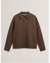 Ted Baker - Knitted Quilted Hybrid Jacket - Lyst
