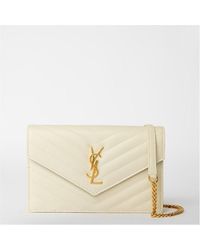 Saint Laurent - Monogram Envelope Crossbody Bag - Lyst
