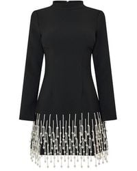 Odd Muse - Pearl Sleeved Mini Dress - Lyst