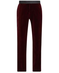 BOSS - Genius Tux Cotton Slim Fit Suit Trousers - Lyst