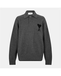 Ami Paris - Fine Knit Knitted Top - Lyst
