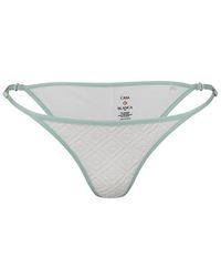 CASABLANCA - Textured Brazilian Bikini Bottoms - Lyst