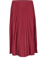 Lacoste - Elasticated Waist Flowing Pleated Skirt - Lyst