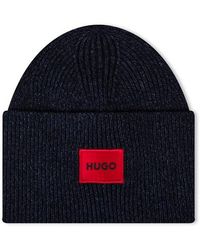 HUGO - Xaff 6 Knitted Beanie - Lyst