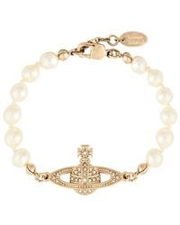 Vivienne Westwood - Mini Bas Relief Pearl Bracelet - Lyst