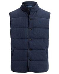 Polo Ralph Lauren - Dogtooth Cotton Gilet - Lyst