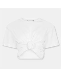 Magda Butrym - Knot Cropped Crop Top - Lyst