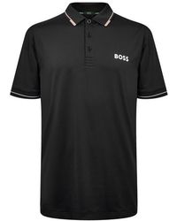BOSS - Mercerized Cotton Polo Shirt - Lyst