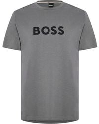 BOSS - Logo Print T-shirt - Lyst