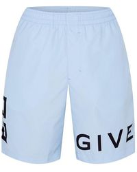 Givenchy - 4gadroitly Logo Swim Shorts - Lyst