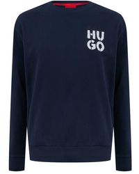 HUGO - Spraylogo Sweatshirt 10262201 - Lyst