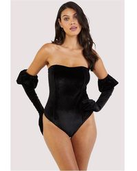 Wolf & Whistle - Halina Puff-Sleeve Body With Built-In Gloves - Lyst