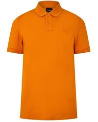 BOSS - Passenger Logo-patch Cotton-blend Piqué Polo Top - Lyst