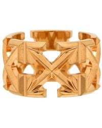 Off-White c/o Virgil Abloh - Arrows Logo Metal Ring - Lyst