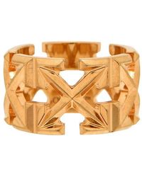 Off-White c/o Virgil Abloh - Arrows Logo Metal Ring - Lyst