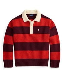 Polo Ralph Lauren - Sweater Rugby Knitted Long Sleeve Polo Shirt - Lyst