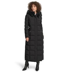 DKNY - Longline Long Puffer Jacket - Lyst