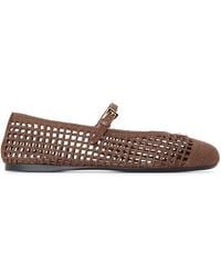Prada - Crochet Ballet Pumps - Lyst