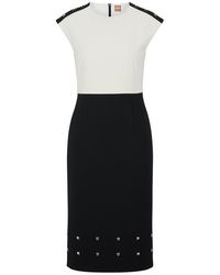 BOSS - Devoka1 Wrap Dress - Lyst