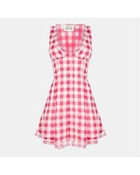 Frankie's Bikinis - X Bella Hadid Farm Gingham Mini Dress - Lyst