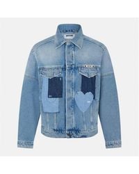 Moschino - Denim Structured Fit Jacket - Lyst