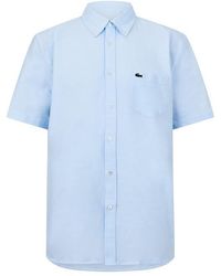 Lacoste - Short Sleeve Oxford Shirt - Lyst
